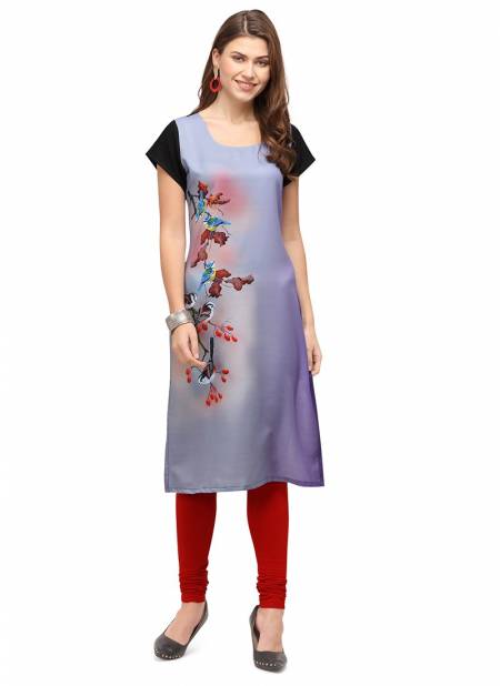 Purple Colour RYN New Designer Daily Wear Rayon Women Kurti Collection RYN-VT2330